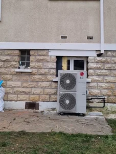 chantier récent pompe à chaleur